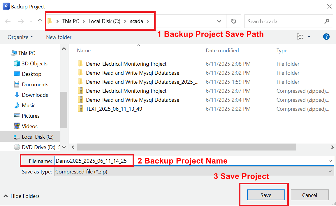 7、Backup Project Save Path.png